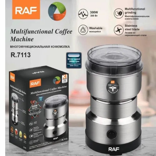 RAF Electric Spices Grinder (4 blades) 300W Masala Grinder Steel