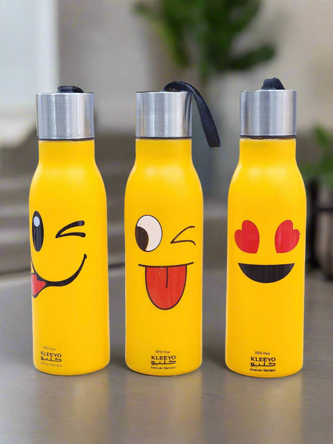 Cute Emoji Sports Water Bottle | (BPA) Free | High Quality | 550ml